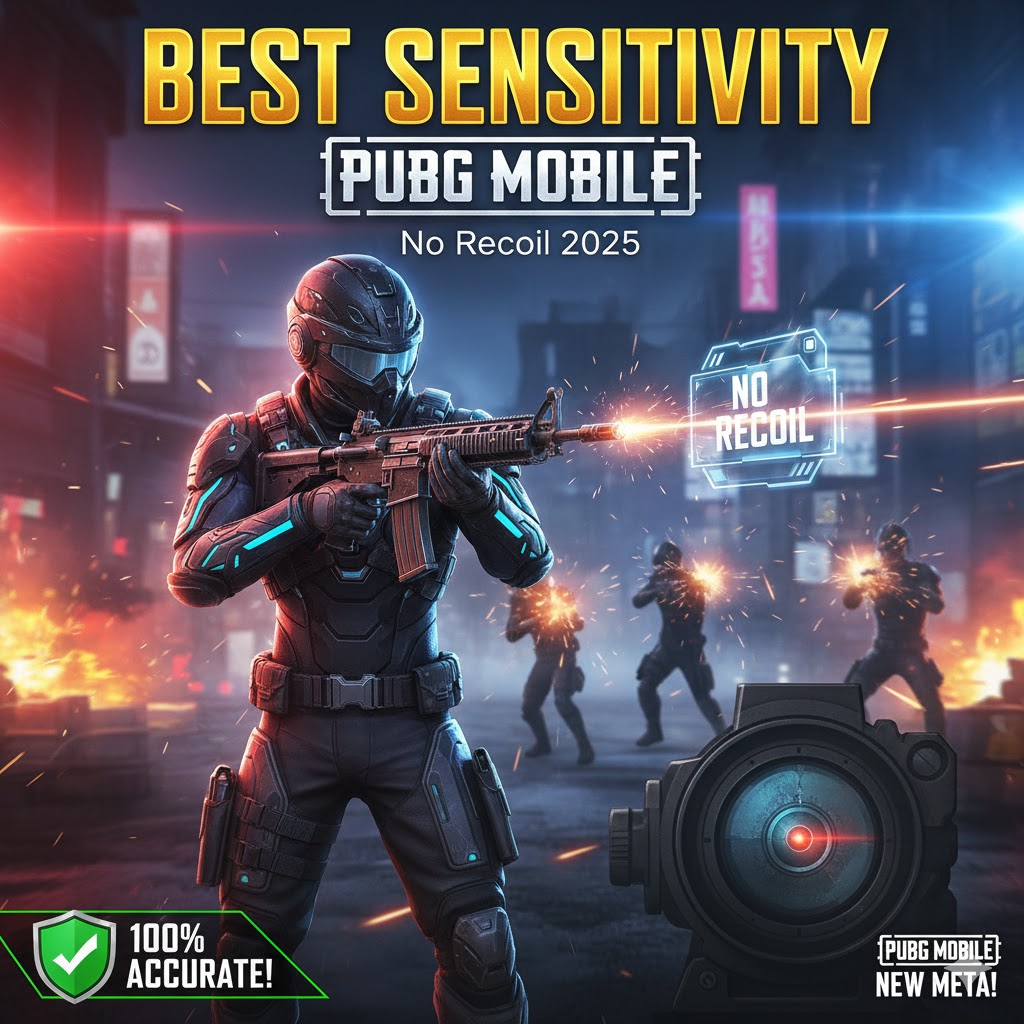 Best Sensitivity PUBG Mobile No Recoil 2025: Code Pro & Setting Gyro OP!