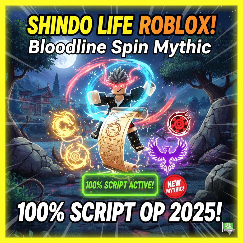 Shindo Life Roblox: Bloodline Spin Mythic 100% Script OP 2025!