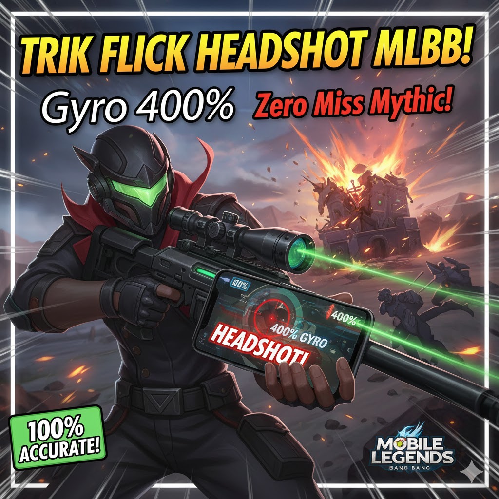 Trik Flick Headshot MLBB Gyro 400%: Zero Miss Mythic!