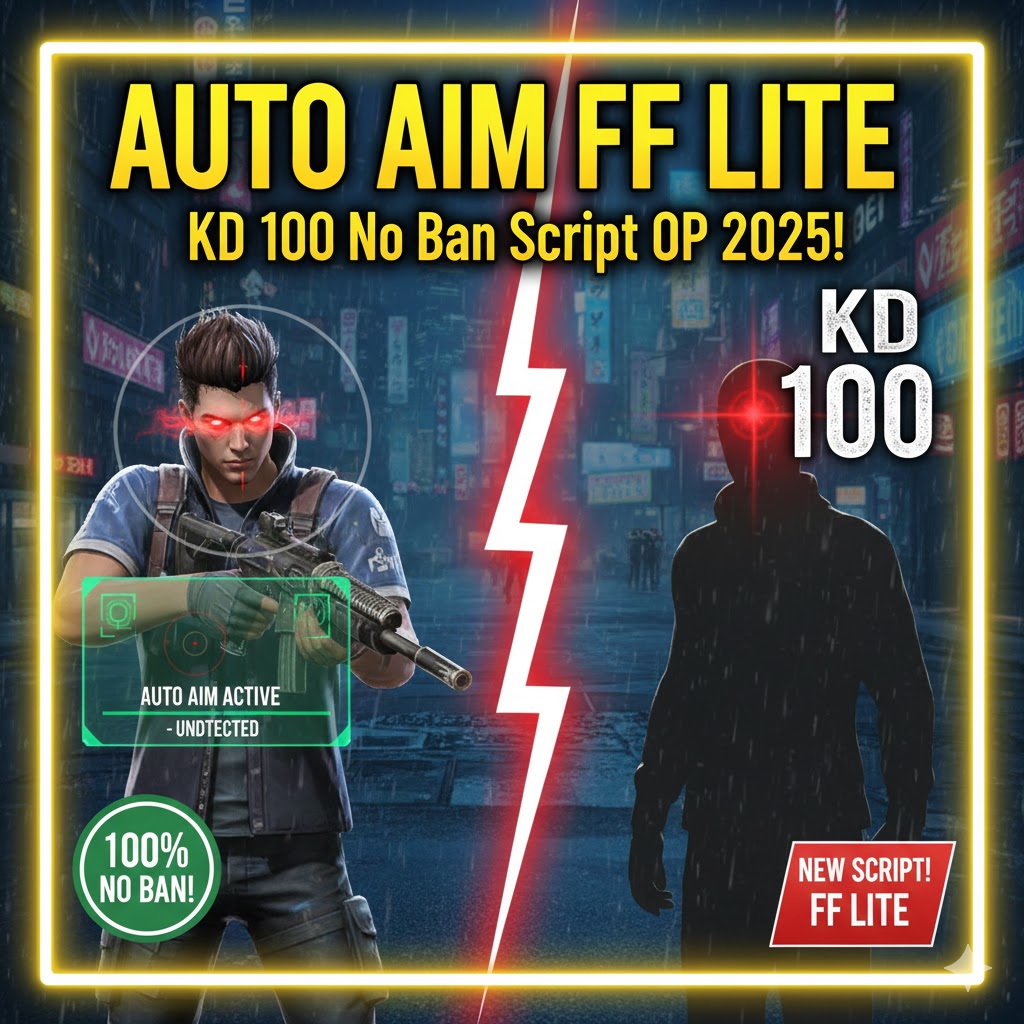 Auto Aim FF Lite: KD 100 No Ban Script OP 2025!