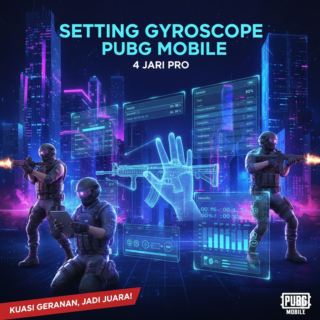 Setting Gyroscope PUBG Mobile 4 Jari Pro 2025 - Headshot Akurat!