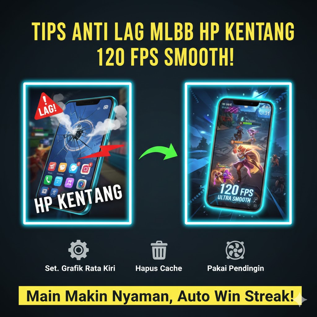 Tips Anti Lag MLBB HP Kentang 120 FPS Smooth!