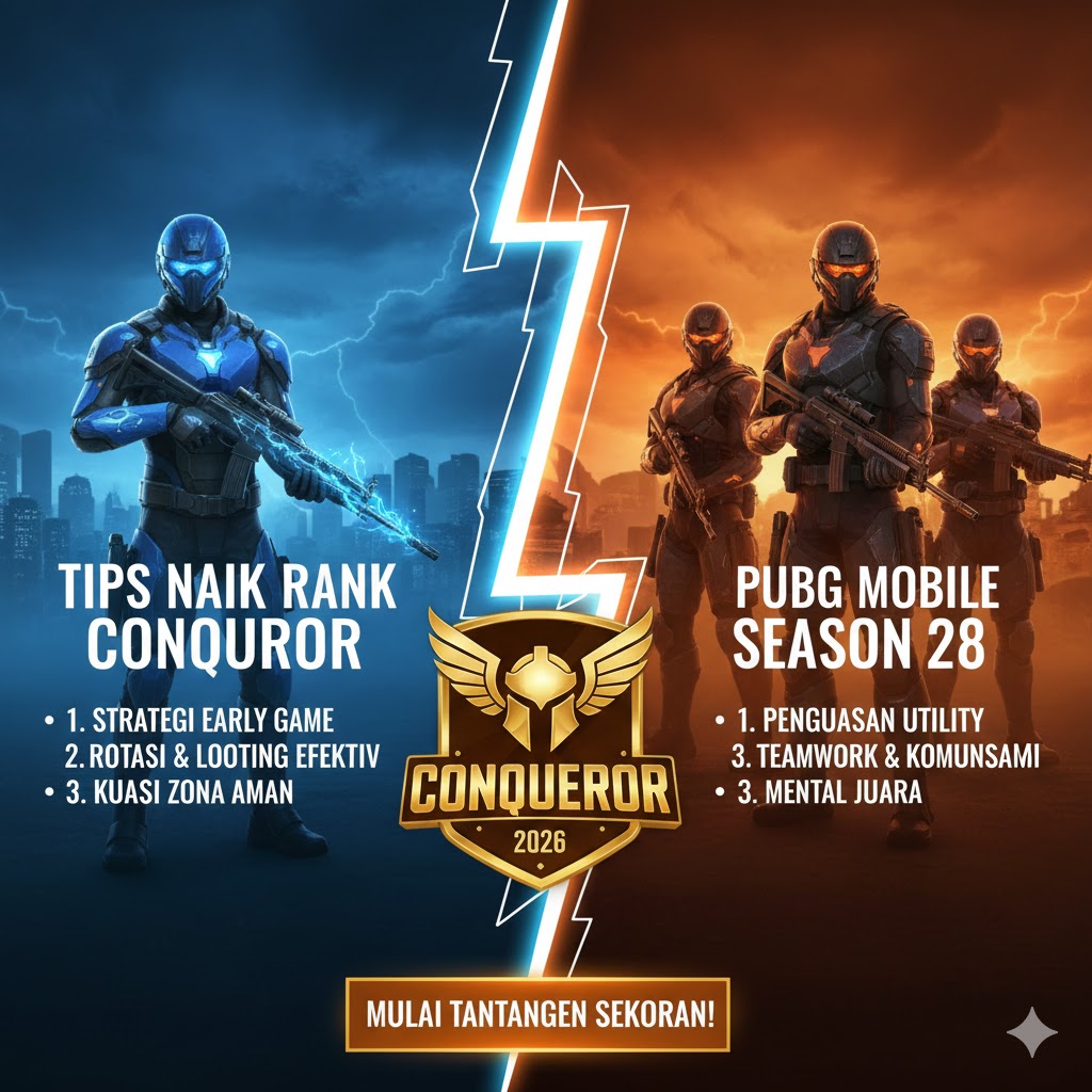 Tips Naik Rank Conqueror PUBG Mobile Season 28 2026