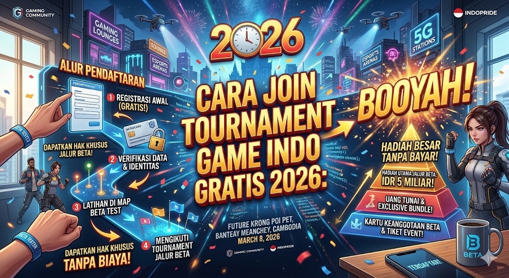 Cara Join Tournament Game Indo Gratis 2026: Booyah & Hadiah Besar Tanpa Bayar!