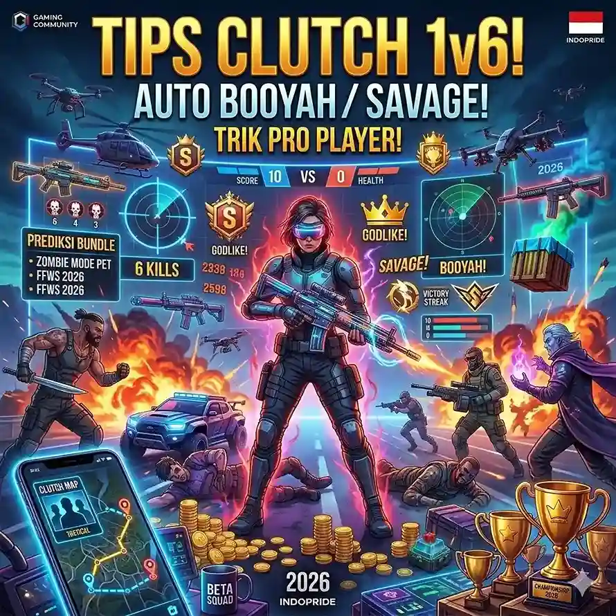 Tips Clutch 1v6 Free Fire Mobile Legends – Bertahan Lawan 6 Musuh!